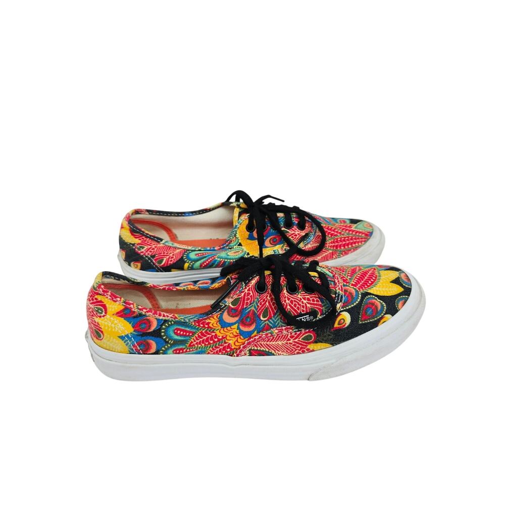 Vans Women's Paisley Lace Up Sneakers Shoes 7.5